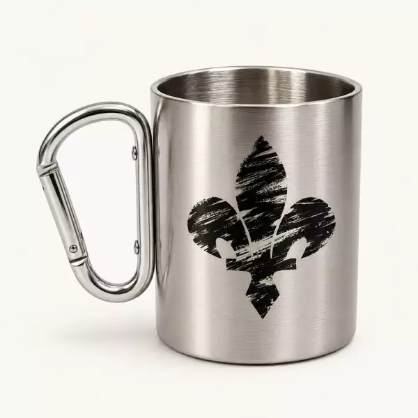 Metalna šolja sa karabinerom