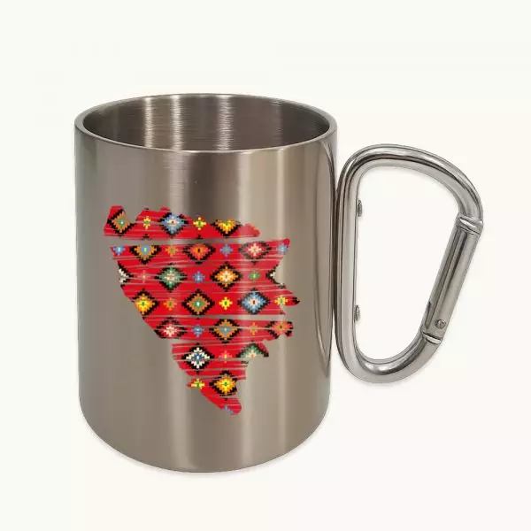 Metalna šolja sa karabinerom