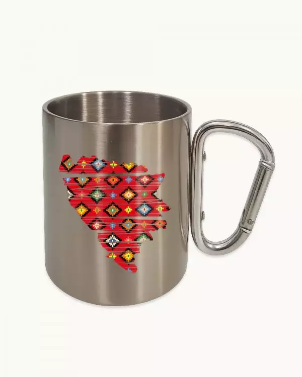 Metalna šolja sa karabinerom