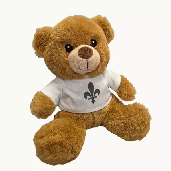 Plišani medo sa ljiljanom