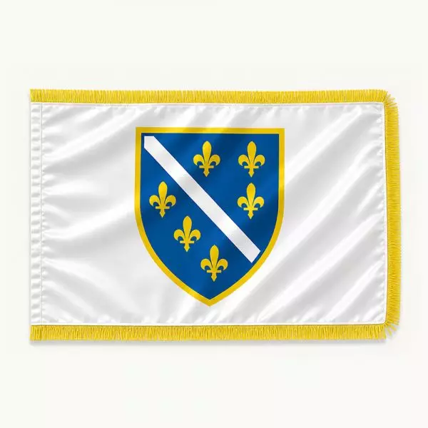 240 x 150 cm - Zastava RBiH "Ljiljani sa žutim resama"